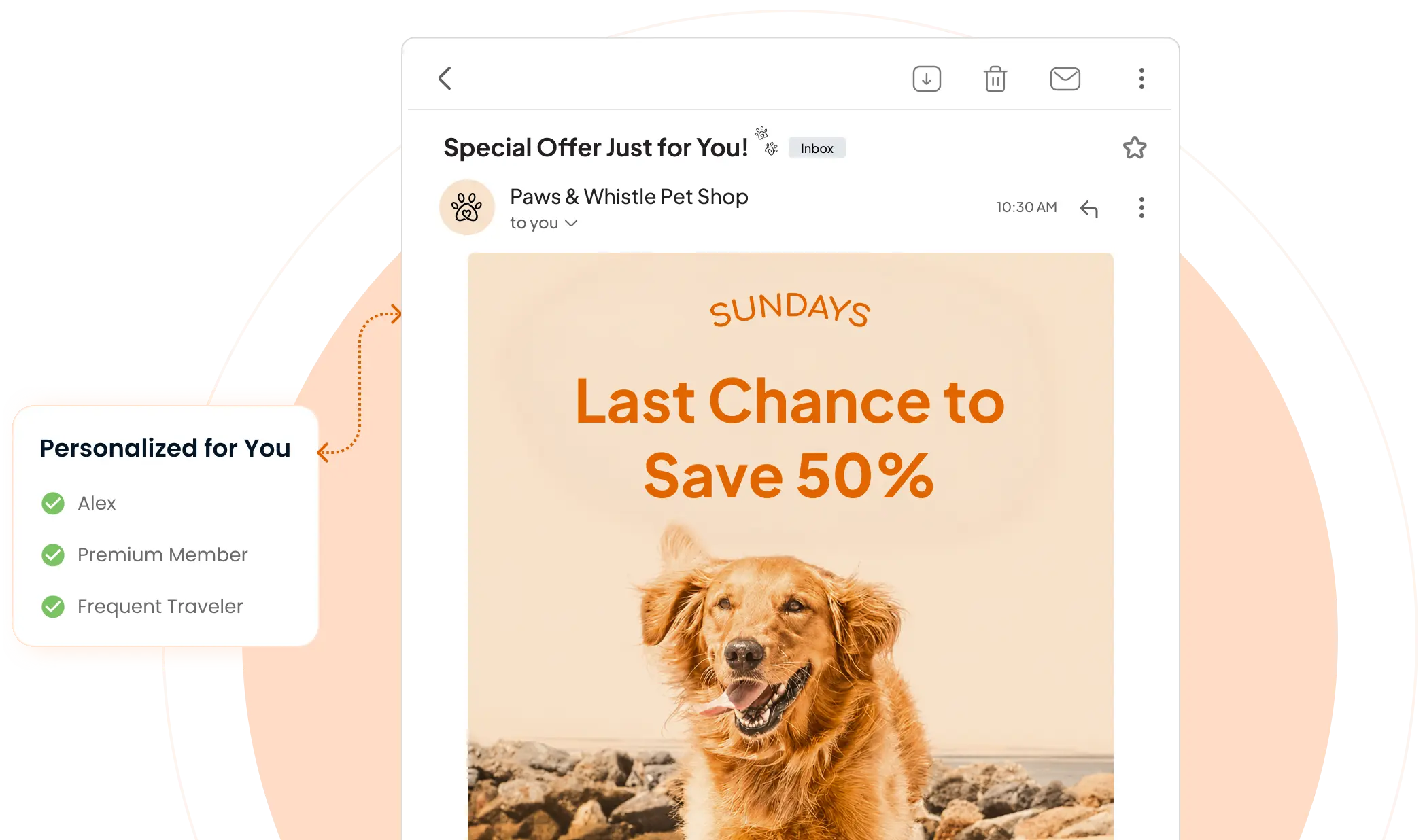 Don't just send email. Send the right one