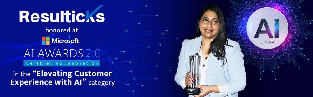 Resulticks Wins Elevating Customer Experience with AI Award